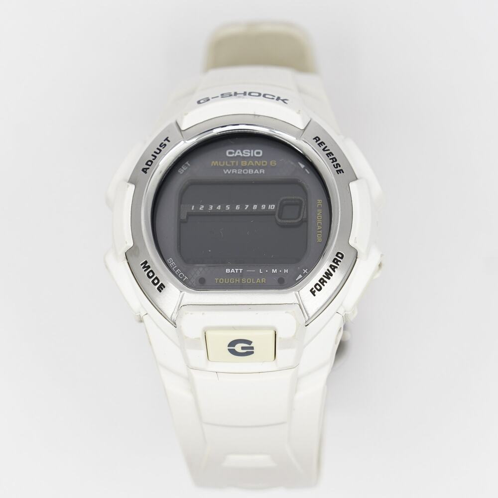 Casio G-Shock GW-M850 White Tough Solar Multiband 6 Atomic Watch Needs Battery